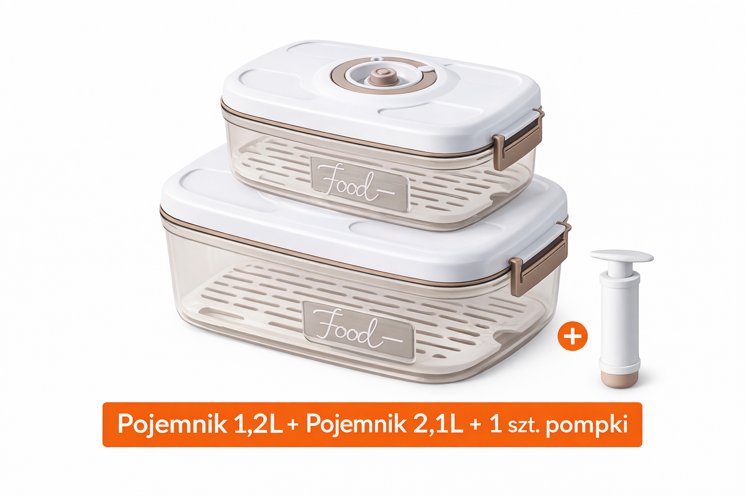 Pudełko do przechowywania próżniowego. Świeże jedzenie nawet 5x dłużej