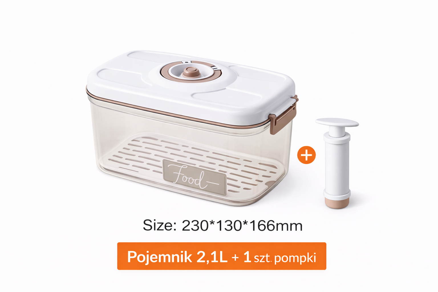 Pudełko do przechowywania próżniowego. Świeże jedzenie nawet 5x dłużej