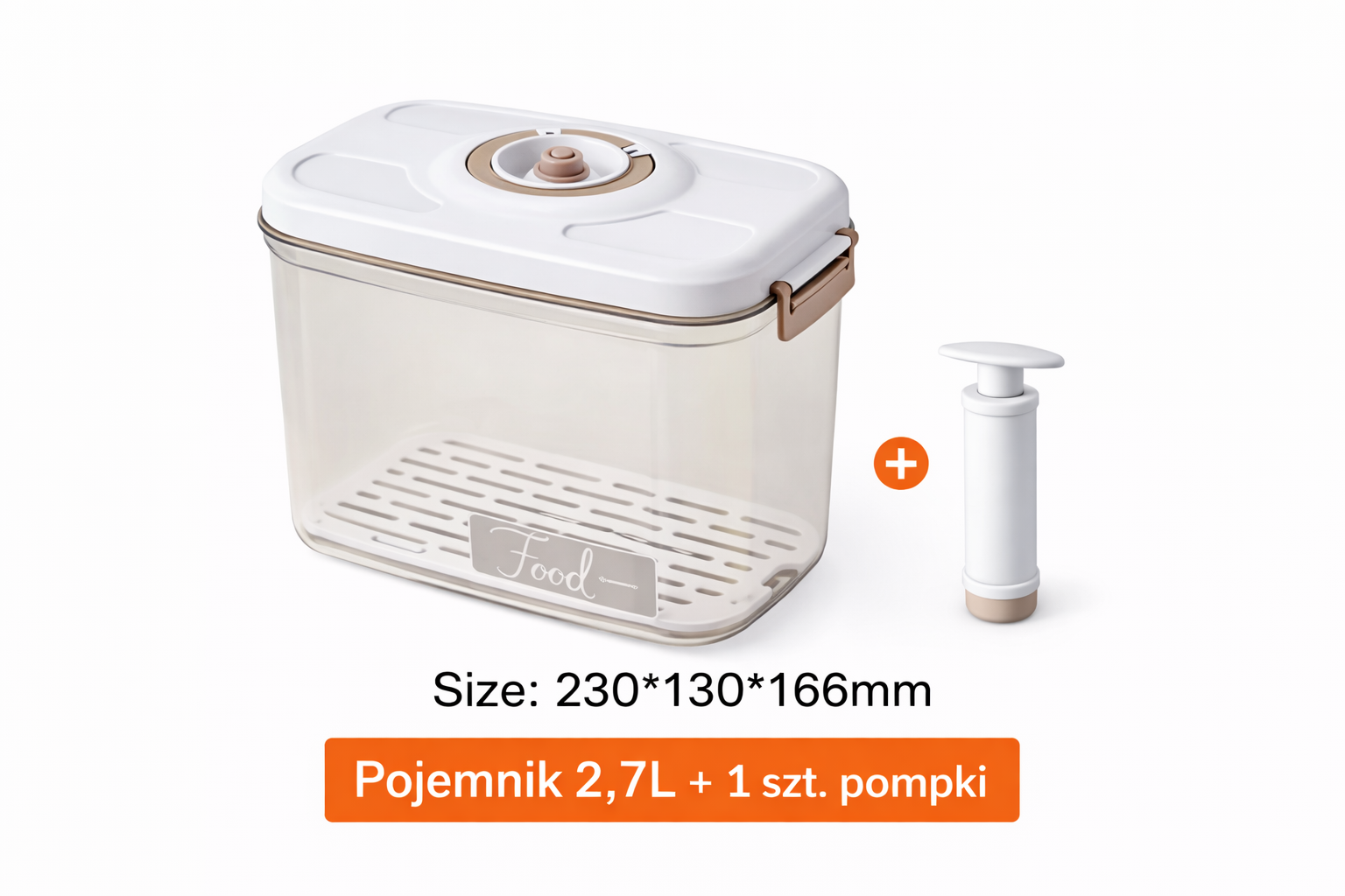 Pudełko do przechowywania próżniowego. Świeże jedzenie nawet 5x dłużej